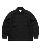 THISISNEVERTHAT THISISNEVERTHAT Washed Zip Shirt Black