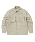 THISISNEVERTHAT THISISNEVERTHAT Washed Zip Shirt Stone