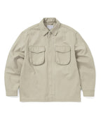 THISISNEVERTHAT THISISNEVERTHAT Washed Zip Shirt Stone