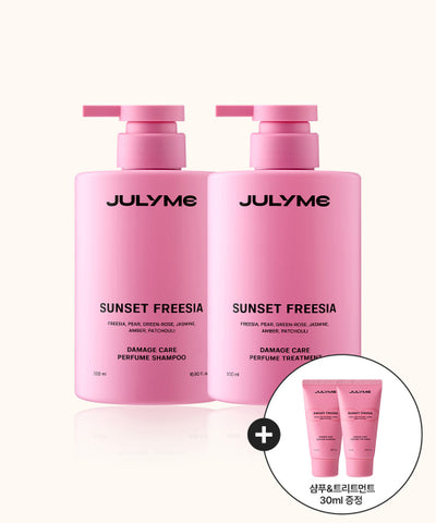 Damage Care Perfume Shampoo/Treatment 500ml 2-piece set [Sunset Freesia Shampoo & Treatment 30ml free]