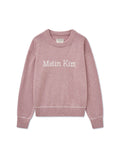 MATIN KIM MATIN KIM Color Trim Line Logo Pullover in Pink