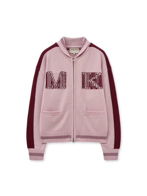 MATIN KIM MATIN KIM Knitwear Zip Up for Women in Pink