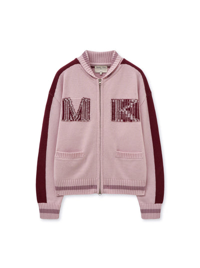 MATIN KIM Knitwear Zip Up for Women in Pink