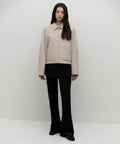 MUSINSA STANDARD WOMAN MUSINSA STANDARD WOMAN Cashmere Blend Handmade Zip-up Jacket (Oatmeal)