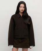 MUSINSA STANDARD WOMAN MUSINSA STANDARD WOMAN Cashmere Blend Handmade Zip-up Jacket