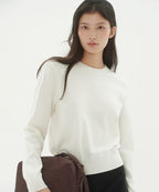 MUSINSA STANDARD WOMAN MUSINSA STANDARD WOMAN Women's Washable Supima Cotton Crew Neck Knit [Size M]