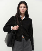 MUSINSA STANDARD WOMAN MUSINSA STANDARD WOMAN Cardigan Essential Collared [Size]
