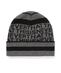 THISISNEVERTHAT THISISNEVERTHAT Striped Jacquard Beanie Grey