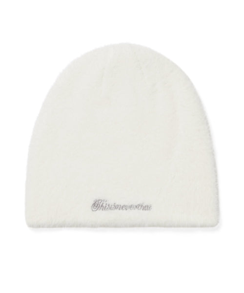 THISISNEVERTHAT THISISNEVERTHAT Shaggy No Cuff Beanie Off White