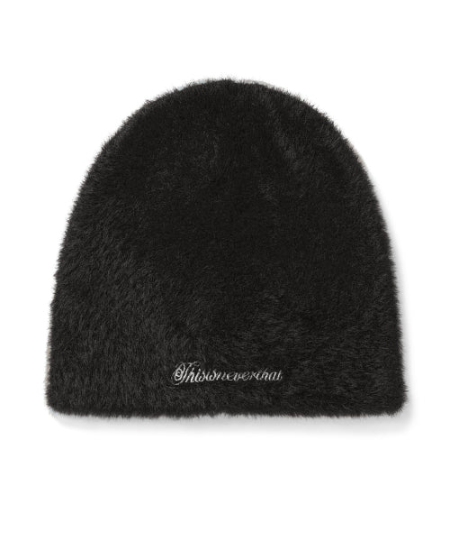 THISISNEVERTHAT THISISNEVERTHAT Shaggy No Cuff Beanie Off Black
