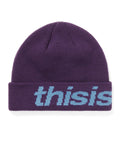 THISISNEVERTHAT THISISNEVERTHAT HSP-Logo Big Cuff Beanie Purple