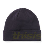 THISISNEVERTHAT THISISNEVERTHAT HSP-Logo Big Cuff Beanie Navy