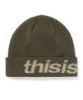 THISISNEVERTHAT THISISNEVERTHAT HSP-Logo Big Cuff Beanie Khaki
