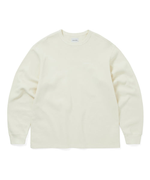 THISISNEVERTHAT THISISNEVERTHAT Waffle L/S Tee Ivory