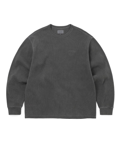 THISISNEVERTHAT THISISNEVERTHAT Waffle L/S Tee Charcoal