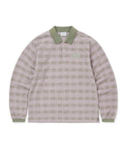 THISISNEVERTHAT THISISNEVERTHAT Striped Rugby L/S Top Light Olive