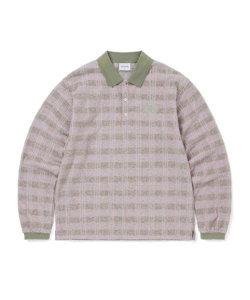 THISISNEVERTHAT THISISNEVERTHAT Striped Rugby L/S Top Light Olive