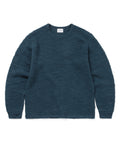 THISISNEVERTHAT THISISNEVERTHAT Wool Crochet Knit L/S Crew Blue