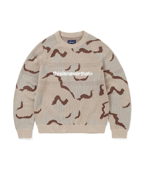 THISISNEVERTHAT THISISNEVERTHAT T-Logo Knit Sweater Camo