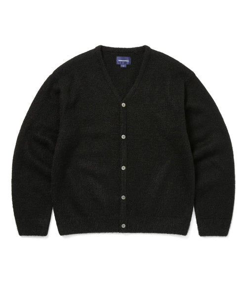 THISISNEVERTHAT THISISNEVERTHAT Hairy Knit Cardigan Black