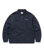 THISISNEVERTHAT THISISNEVERTHAT Half Zip Polo Sweatshirt Navy