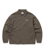 THISISNEVERTHAT THISISNEVERTHAT Half Zip Polo Sweatshirt Dark Mocha