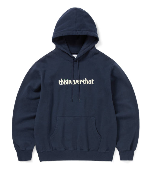 THISISNEVERTHAT THISISNEVERTHAT Circled Number Hoodie Navy