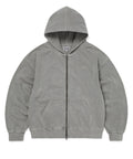 THISISNEVERTHAT THISISNEVERTHAT Waffle Lined Zip Up Hoodie Dark Grey