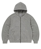 THISISNEVERTHAT THISISNEVERTHAT Waffle Lined Zip Up Hoodie Dark Grey