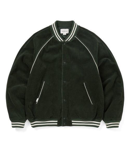 THISISNEVERTHAT THISISNEVERTHAT Corduroy Varsity Jacket Green
