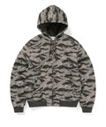 THISISNEVERTHAT THISISNEVERTHAT Quilted Hooded Jacket Olive