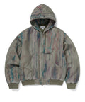 THISISNEVERTHAT THISISNEVERTHAT Blurred Hooded Jacket Olive