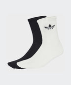 ADIDAS ADIDAS Fluffy Crew Socks - White:Black