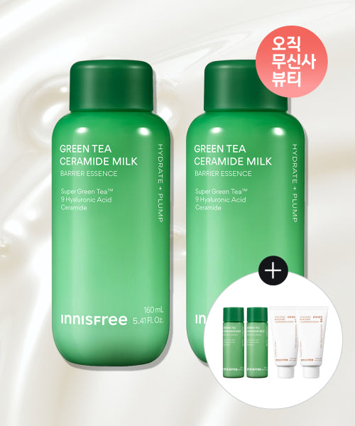 innisfree Innisfree Green Tea Ceramide Milk Essence 2 x 160mL