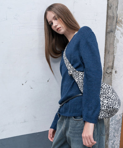MIXXO Leopard Corduroy Shoulder Bag