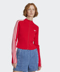 ADIDAS ADIDAS 3-Stripe Slim Knit Track Top - Red