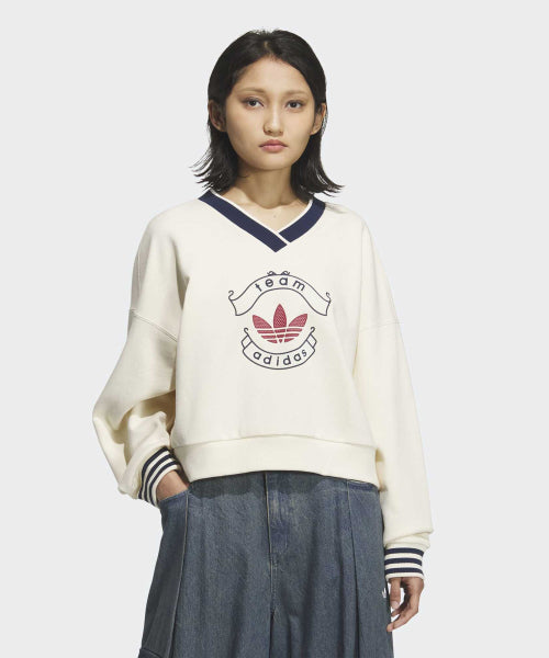 ADIDAS ADIDAS Sweatshirt Women Cream White