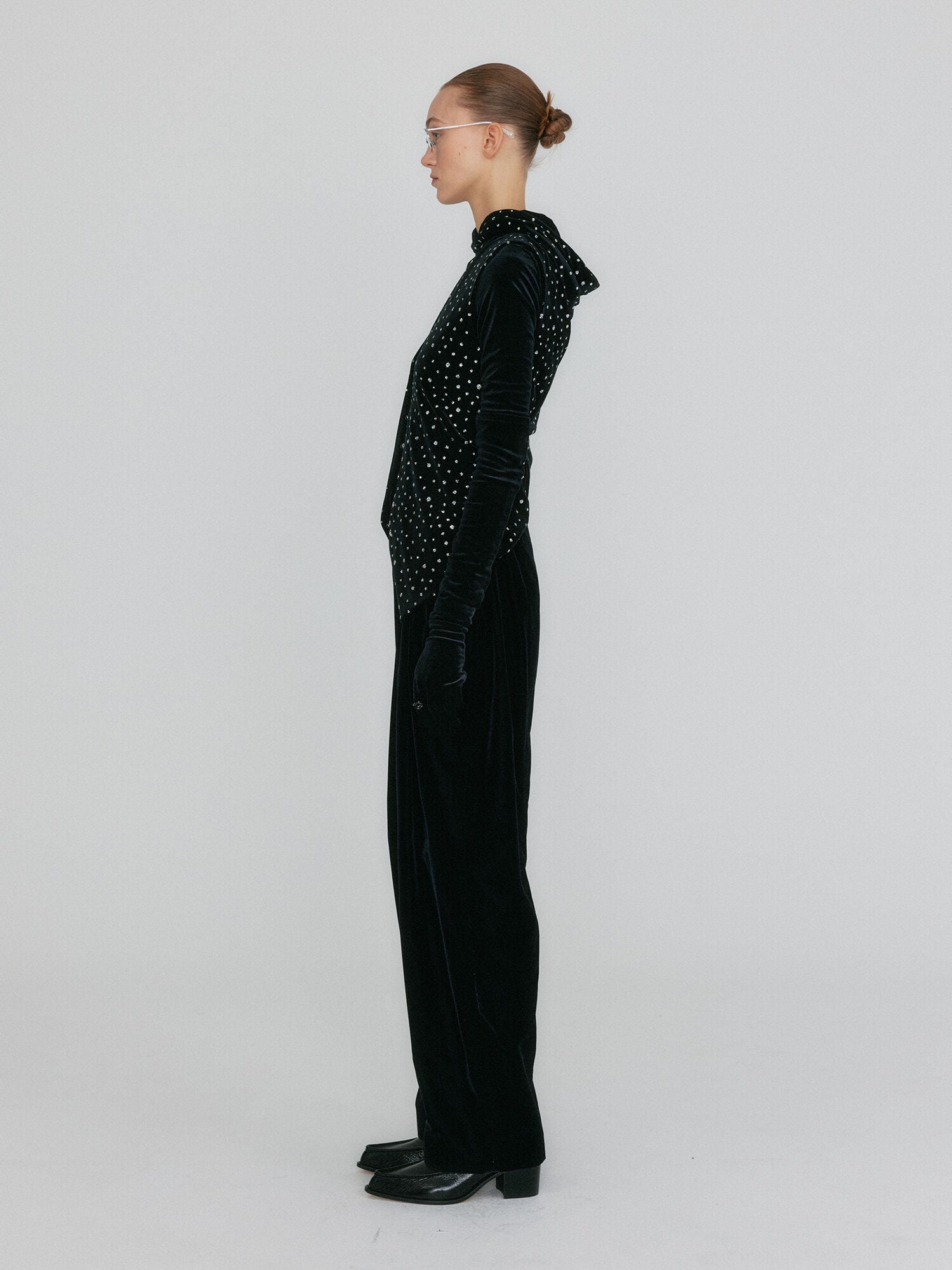 EENK ZOVAN Tapered Pocket Pants - Black Velvet