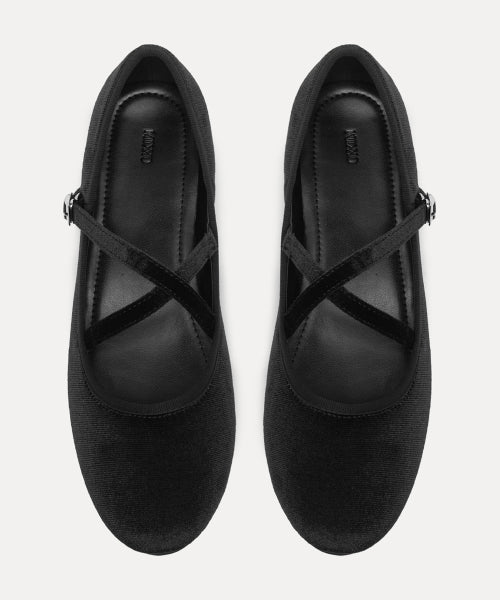 MIXXO MIXXO X-shaped strap flat shoes