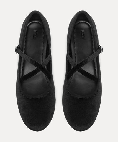 MIXXO X-shaped strap flat shoes