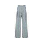 YCH HIGH-WAISTED STRAIGHT-LEG TROUSERS GREY (F24PT4131GY)