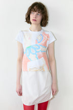 SINOON Big Pony Toy Puff T-Shirt (White)