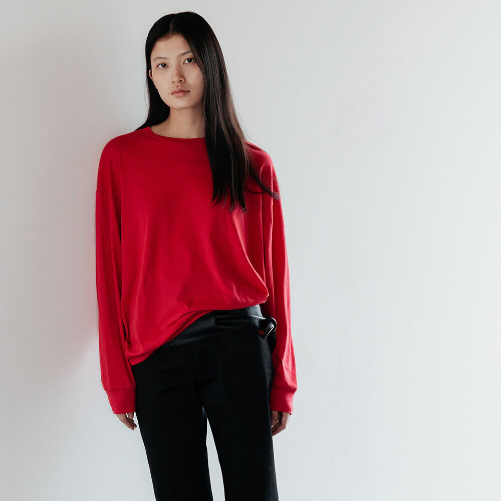 RRACE Light Cotton Sweatshirt_Red