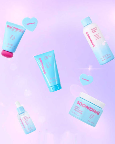 Sunding Coconut 5-piece basic set (toner/serum/cream/cleanser/sunscreen)