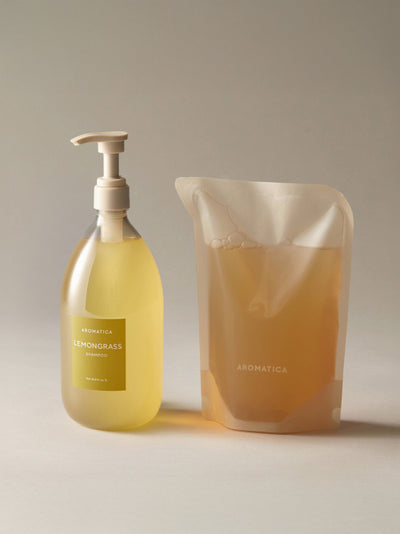 [Hair loss shampoo/large capacity] Lemongrass shampoo main product + refill set