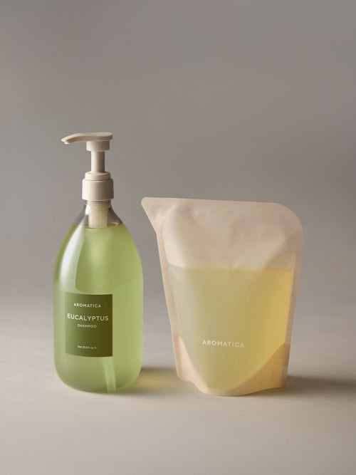 AROMATICA [Hair loss shampoo/large capacity] Eucalyptus shampoo main product refill set