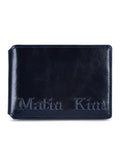 MATIN KIM MATIN KIM Embossed Logo Wallet Navy