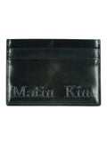 MATIN KIM MATIN KIM Embossed Logo Card Wallet Dark Green
