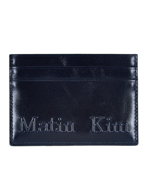 MATIN KIM MATIN KIM Embossed Logo Card Wallet