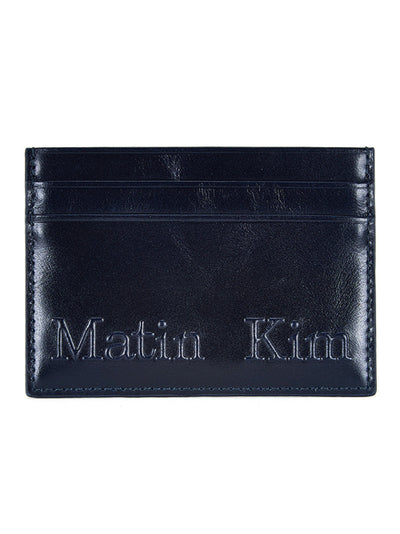 MATIN KIM Embossed Logo Card Wallet